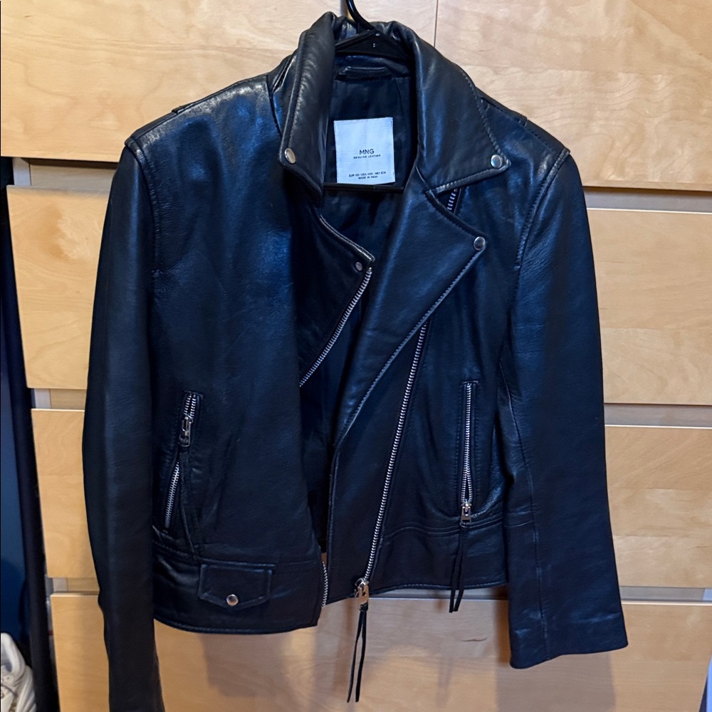 Mango Genuine Leather Jacket